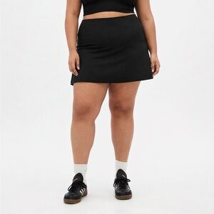 Girlfriend Collective Black Sport Skort XXXL EUC 3X 22/24 tennis Athleisure
